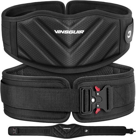 VINSGUIR Weight Lifting Belt for Men and Women, Quick Locking Weight Belt 6 Inch Gym Belt for Squats, Deadlift, Cross Training, Powerlifting in Saudi Arabia