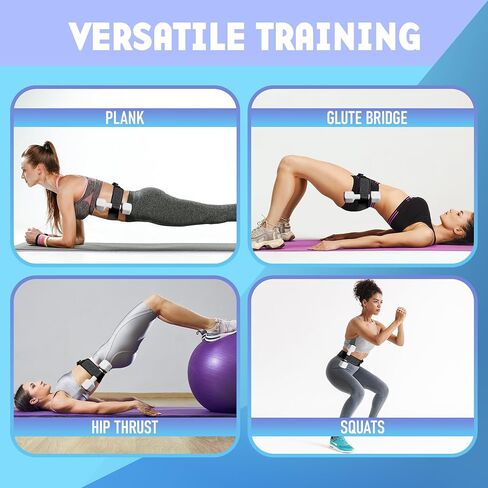 Hip Thrust Belt with Slip-Resistant Padding - Ideal for Gym, Home, and On-the-Go Workouts in Saudi Arabia