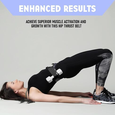 Hip Thrust Belt with Slip-Resistant Padding - Ideal for Gym, Home, and On-the-Go Workouts in Saudi Arabia
