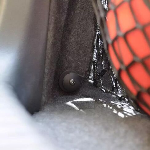 2 Packs Small Cargo Net for Trunk, RV, Boats, Campers, 25 inch x 9.8 inch Elastic Storage Mesh Pocket Netting with 4 Mounting Screws and 4 Hooks in Kuwait