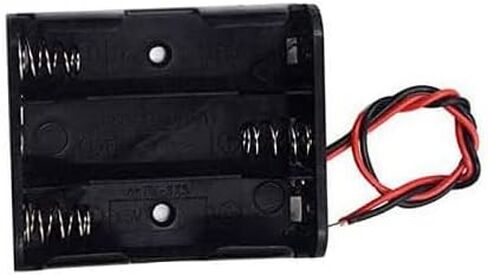 AA Battery Case Holder 1.5V, 6PCS DIY Battery Storage Boxes, AA 3 Bay Cell Battery Holder, 3 Slots in Parallel Black Plastic Batteries Case in Saudi Arabia