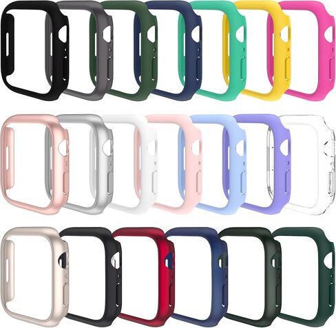 [20 Pack ] Hooglny Hard PC Protective Case Compatible for Apple Watch Series 4/5/6/SE 40mm, Edge Protector Bumper Cover Shell,Apple Watch Series SE Case Color Mix Set in Kuwait