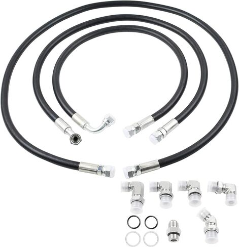 مجموعة خط تبريد ناقل الحركة، خراطيم تبريد ناقل الحركة 6.6 لتر، استبدال شديد التحمل لـ 2006-2010 Duramax Chevy GMC LLY LBZ LMM، متوافق مع ناقل الحركة Allison in Kuwait