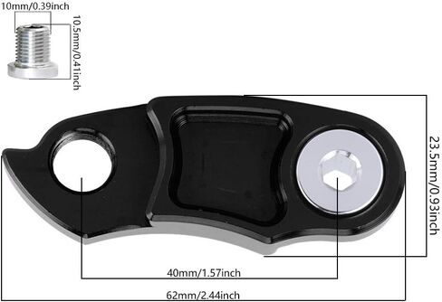 شماعة Derailleur الخلفية للدراجة، موسع شماعات Derailleur YC-02 من سبائك الألومنيوم إطار هوك للدراجة الجبلية 40T-56T ودراجة الطريق 32T-42T in Kuwait