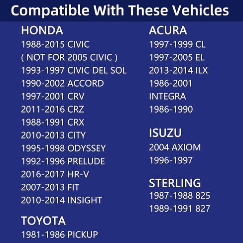 منظم حرارة المحرك لـ 1988-2017 Honda Civic Accord CRV CR-V CRZ CRX City Odyssey Prelude HRV HR-V Fit Insight & Acura El Ilx Integra Legend، 19301-PAA-306، 19301PAA306، 19301-PLC-315، 19301-RNA-315 in Kuwait