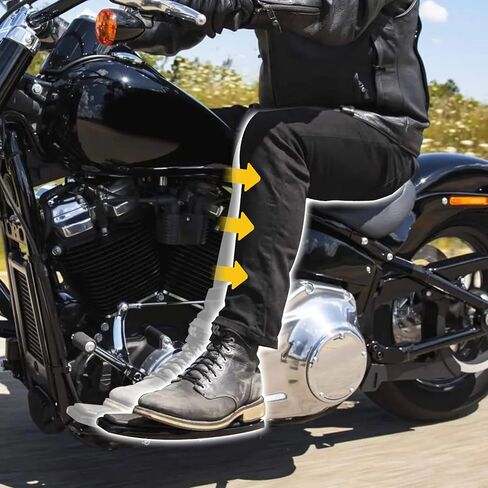 دعامات نقل لوحة الأرضية للسائق متوافقة مع موديلات Harley Softail FL موديلات 2000-2017 Fat Boy Deluxe Slim Heritage Softail Classic Cross Bones، مكون التحكم في قدم الدراجة النارية in Saudi Arabia