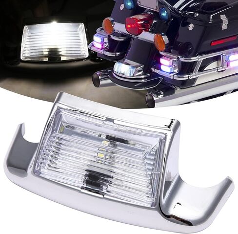 عدسة دخانية بطرف حاجز أمامي مصباح LED متوافق مع Electra Glide 1980-2013 Heritage Softail Classic FLSTC 1986-2008 in Saudi Arabia