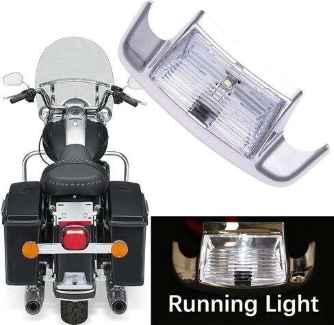 عدسة دخانية بطرف حاجز أمامي مصباح LED متوافق مع Electra Glide 1980-2013 Heritage Softail Classic FLSTC 1986-2008 in Saudi Arabia
