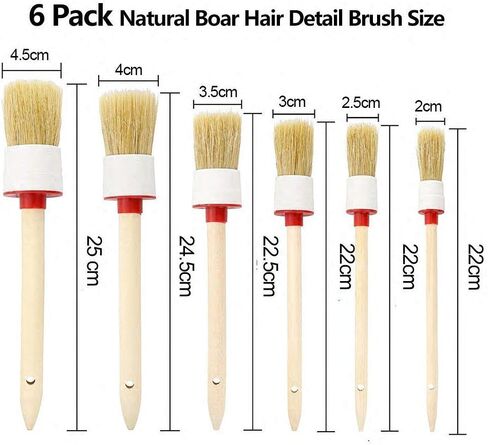 مجموعة فرش تنظيف السيارة، مجموعة 13 قطعة من فرش تنظيف السيارات من فيديلو، تتضمن 6 فرشاة لتفصيل شعر الخنزير الطبيعي + 3 فرش سلكية + 2 مكيف هواء للسيارة + 2 وسادة إسفنجية لشمع السيارة للتنظيف (أصفر) in Kuwait