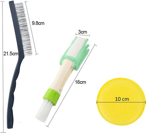مجموعة فرش تنظيف السيارة، مجموعة 13 قطعة من فرش تنظيف السيارات من فيديلو، تتضمن 6 فرشاة لتفصيل شعر الخنزير الطبيعي + 3 فرش سلكية + 2 مكيف هواء للسيارة + 2 وسادة إسفنجية لشمع السيارة للتنظيف (أصفر) in Kuwait