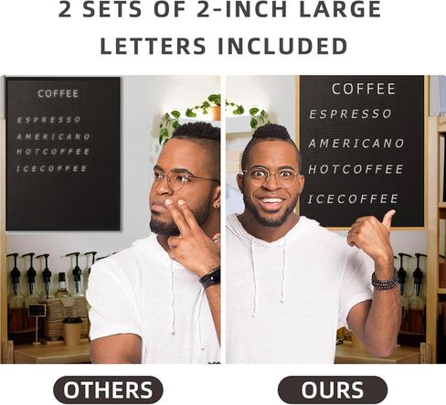 لوح رسائل كبير جدًا مقاس 24 بوصة × 30 بوصة، لوح رسائل أسود مع إطار من خشب البلوط الصلب، لوحة قائمة مع حروف وأرقام قابلة للتغيير، لوحة قائمة أسعار الصالون للإعلان، الأعمال والمطاعم in Kuwait