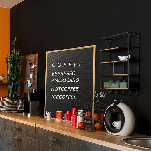 لوح رسائل كبير جدًا مقاس 24 بوصة × 30 بوصة، لوح رسائل أسود مع إطار من خشب البلوط الصلب، لوحة قائمة مع حروف وأرقام قابلة للتغيير، لوحة قائمة أسعار الصالون للإعلان، الأعمال والمطاعم in Kuwait