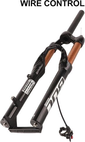 VBESTLIFE 24 Inch 135mm MTB Air Suspension Fork, Adjustable Front Fork Shock Absorb Quick Release Wire Control Bike Suspension Fork for Mountain Bike in Saudi Arabia