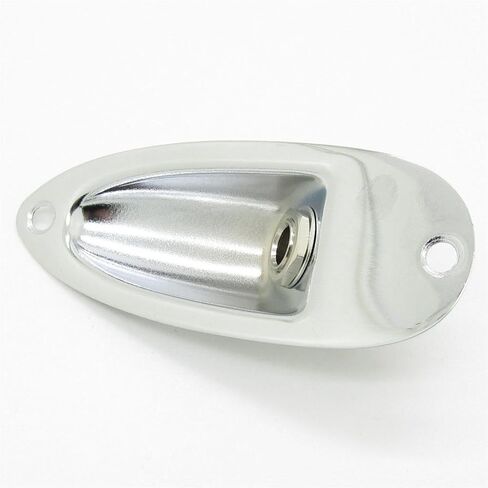 JIUWU Black Boat Style 6.35mm Guitar Pickup Output Input Jack Plug Socket for Fender Strat Guitar in Saudi Arabia
