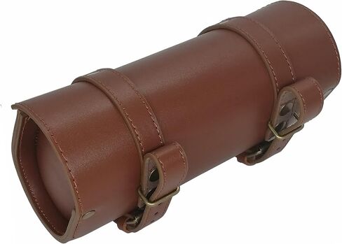 Bike Handlebar Leather Bags Under Seat Retro Classical Mountain MTB Road Bike Leather Bag for Cell phone，Saddle Tail Rear Pouch Seat Storage bag Cycling Case Carry Accessories in Saudi Arabia