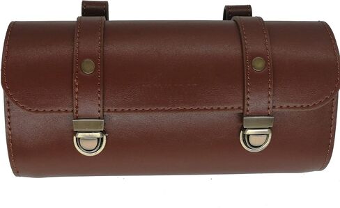 Bike Handlebar Leather Bags Under Seat Retro Classical Mountain MTB Road Bike Leather Bag for Cell phone，Saddle Tail Rear Pouch Seat Storage bag Cycling Case Carry Accessories in Saudi Arabia