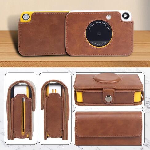 حافظة Printomatic، حافظة واقية قديمة لكاميرا Kodak Printomatic 2 في 1 وطابعة صور، حقيبة حمل من جلد البولي يوريثان مع حزام معصم يدوي in Kuwait