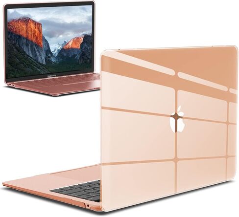 IBenzer متوافق مع حافظة MacBook Air 13 بوصة 2022 2021 2020 M1 A2337 A2179 A1932، حافظة بلاستيكية صلبة لجهاز Mac Air 13 Retina Display مع معرف اللمس، شفاف كريستالي، MMA-T13CYCL in Kuwait