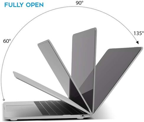 IBenzer متوافق مع حافظة MacBook Air 13 بوصة 2022 2021 2020 M1 A2337 A2179 A1932، حافظة بلاستيكية صلبة لجهاز Mac Air 13 Retina Display مع معرف اللمس، شفاف كريستالي، MMA-T13CYCL in Kuwait