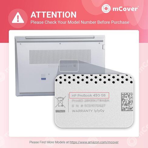 حافظة mCover متوافقة فقط مع أجهزة الكمبيوتر المحمول HP ProBook 450 G8 / G9 / G10 و455 G8 / G9 / G10 مقاس 15.6 بوصة (لا تناسب موديلات HP الأخرى) - وردي in Saudi Arabia