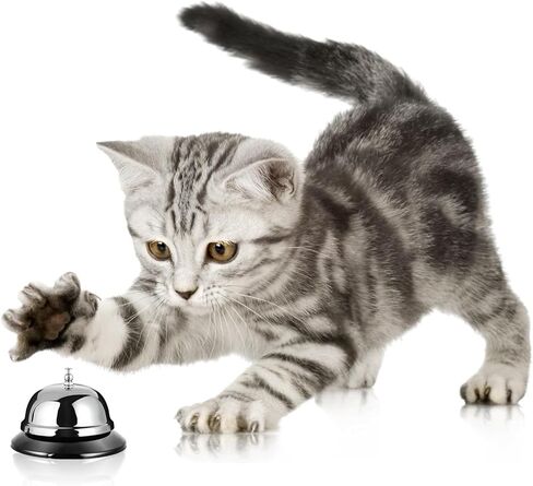 8 قطع من أجراس المكالمات المعدنية مقاس 4 بوصات، جرس خدمة للمطبخ والمطاعم والحانات والفنادق ومناطق الاستقبال وتدريب الكلاب الأليفة، فضي in Kuwait