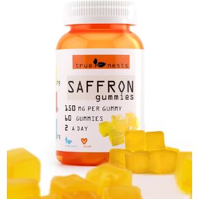 Saffron Gummies – Vegan & Non-GMO, Premium Saffron Extract, Delicious Herbal Flavor, Supports Relaxation, Focus, and Energy, Perfect for Daily Wellness, 60 Count