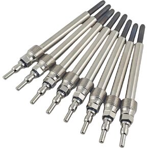 8 PCS Glow Plugs متوافقة مع Ford E350 E450 F250 F350 F550 F550 2004-2010 Super Duty Truck 6.0L Powerstroke استبدال#4C3Z-12A342-AA ZD-13