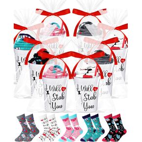 10 Sets Nurse Appreciation Gifts Set Nursing Socks for Women with Cup for DIY Nurse Week Nursing Students Graduation Hospital Workers Birthday Gifts