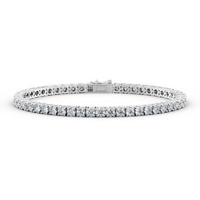 3 to 20 Carat Lab Grown Diamond Tennis Bracelet for Women I 14k White or Yellow Gold Bracelet (E-F, VS1, cttw) 7 Inches Long
