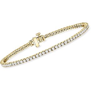 Ross-Simons 2.00 ct. t.w. Lab-Grown Diamond Tennis Bracelet in 18kt Gold Over Sterling