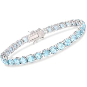 Ross-Simons 19.20 ct. t.w. Sky Blue Topaz Tennis Bracelet in Sterling Silver