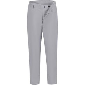 Boys Dress Pants Adjustable Waist Flat Front Casual Wear Slim Fit School Uniforms Pants