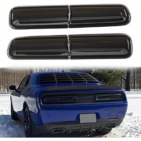 Smoked Tail Light Covers Rear Light Guards Tint Compatible with Dodge Challenger 2015-2023