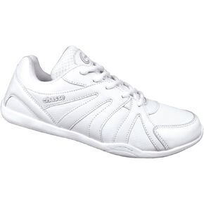 chassé Surge Cheerleading Sneaker - White Low Profile Cheer Shoe - Women and Child (6, White)