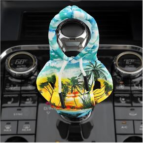 Car Gear Shift Hoodie Cover, Fashionable Gear Shift Knob Hoodie Protector, Upgraded Funny Gear Shift Hoodie Decoration for Most Manual Shift Knobs, Interior Car Accessories (Starry Sky)