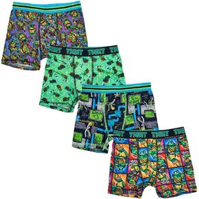 Teenage Mutant Ninja Turtles Youth Boys Boxer Briefs Underwear 4-Pack and 5-Pack