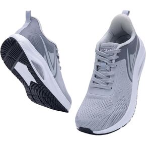 PERSOUL Mens Wide Toe Box Shoes Air Running Fashion Sneakers Athletic Tennis Walking Shoes with Arch Support for Gym Jogging Workout US 8-13