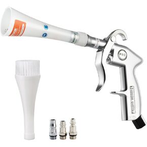 VEVOR Car Cleaning Gun, 6-9.2 Bar High-Pressure Air Blow Gun with 2 Set Nozzles, 360° Rotating Nozzle for Thorough Cleaning, Quickly Blasts Dirt and Dust from Surface, Work with 1/4 NPT Air Compressor