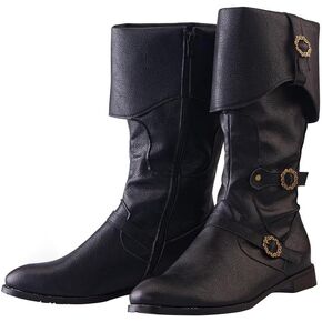 Ace Shock Men Renaissance Boots Pirate Costume Boot Boot Extoval Steampunk Boots Ontage Cosplay Shoes for Halloween