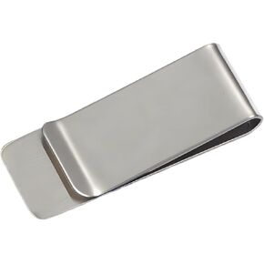 Small Men's Slim Money Clip, Stainless Steel Credit Business Card Holder, Pocket Cash Wallet, 2-Inch