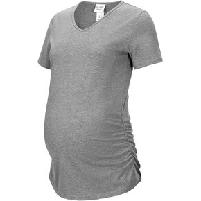 My Maternity Closet, V-Neck Maternity Top, White, Black, Gray, Dusty Pink