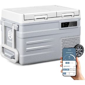 ثلاجة Elecaenta 12 فولت ، ثلاجة سيارة مزدوجة 43QT ، الفريزر المحمول -4 ℉ ~ 68 ℉ ، دعم DC/AC/Solar (بطارية قابلة للفصل اختياري) ، مبرد كهربائي لرحلات طريق سفر التخييم