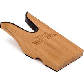 William Hunter Wooden Boot Jack - Cowboy Boot Puller - ثقيل مع ترصيع المطاط والتصميم القوي - مثالي لإزالة أحذية رعاة البقر وأحذية الأعمال والأحذية