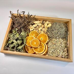 Healing Herbs Simmer Pot Potpourri – Orange, Rosemary, Ginger, Tea Leaf, Lemongrass and Mint for Natural Air Freshening, Perfect Fall & Winter Simmer Pot Mix, Motherdays Gift