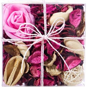 Rose Scented Potpourri Sachets - Home Fragrance Decor for Living Room Bedroom Bathroom | Long-Lasting Spring Scent | Potpourri Bowl Filler Decoration Air Freshener, Gifts