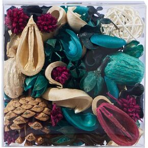 Spring Potpourri Bowl Filler, Ocean Breeze Scented Dried Flowers, Potpourri Vase Filler, Blue Home Decor, Summer Living Room Office Bathroom Fragrance Sachet, Car Freshener - 7oz