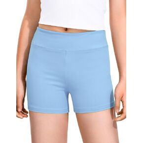 Girls Dance Shorts Biker Gymnastics Cartwheel Athletic Clothes Under Dress for Kids Youth Volleyball Tumbling