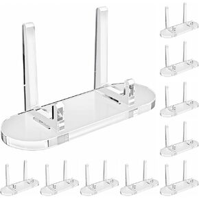 Acrylic Trading Card Display Stand, 10 Pack Clear Card Stands, Card Stands for Sports Cards, Sports Card Holder, PSA Graded Card Display