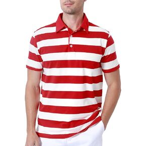 World World Men Polo Cotton Cotton منتظم قميص غولف قصير الأكمام