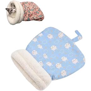 Cat Sleeping Bag,Cat Sleeping Bag for Indoor Cats,Cozy Pet Nest for Cats,Sleeping Bag for Cats,Soft Fluffy Washable Cat Bed Cave,Cat Blankets for Indoor Cats (C) in Kuwait
